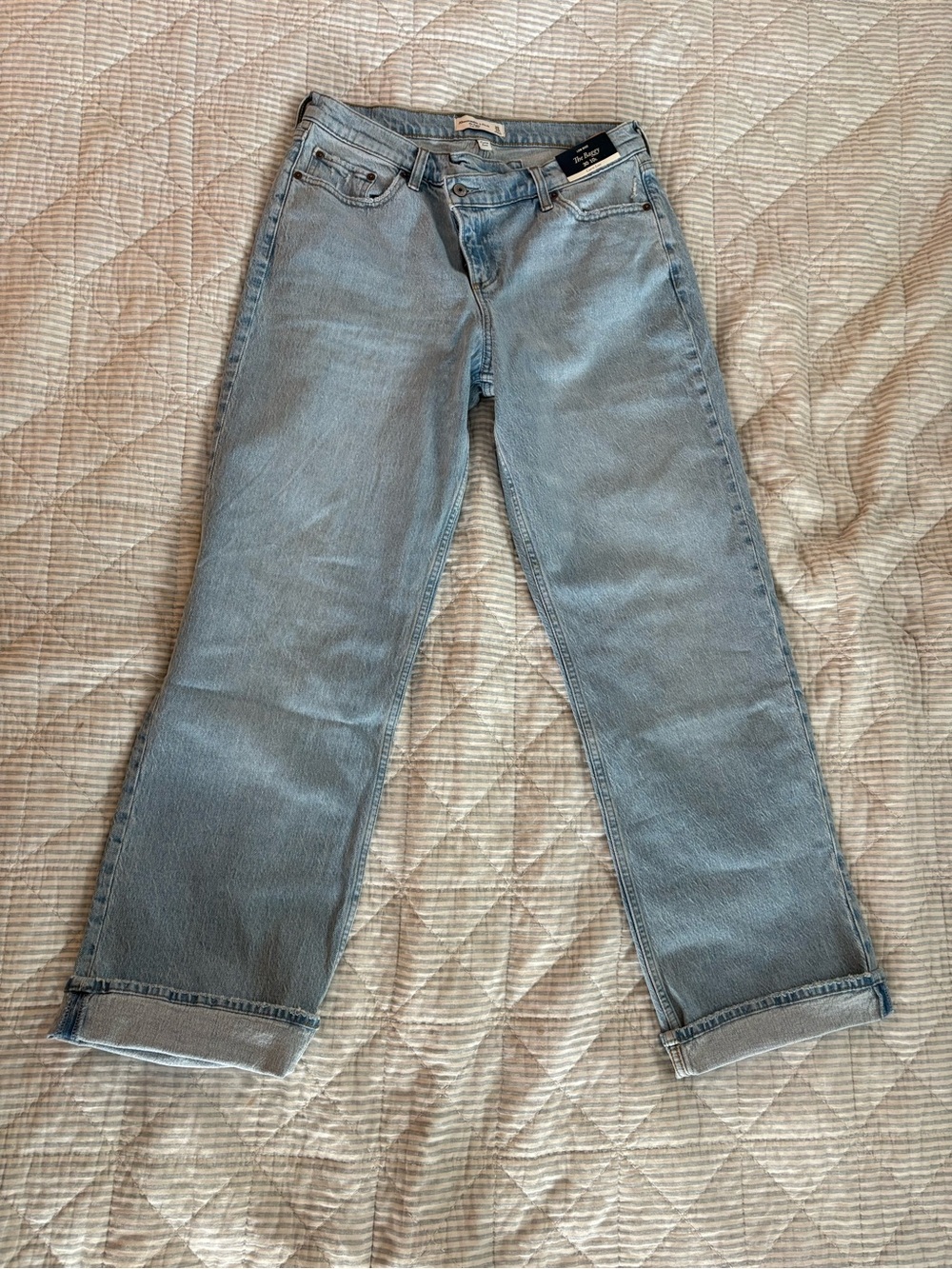 Abercrombie & Fitch Light Blue Boyfriend Jeans